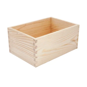 Wooden Storage Box – Beech Wood, Perfect for Small Items 24.5 x 17 x 10 cm - Picture 1 of 2
