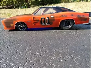 Dukes of Hazzard - General Lee - Decal set FOR: Pro-Line 1/10 Drag Charger body - Picture 1 of 7