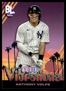 2024 Topps Big League Good Vibrations Anthony Volpe New York Yankees #GV-7 - Picture 1 of 2