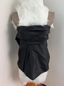 Max Mara Seide Designer breite Träger Bluse Top Farbblock schwarz Cocktail 10 Neu mit Etikett - Bild 1 von 10