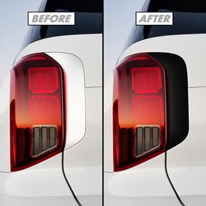 Superposición de vinilo cromado Delete Blackout para Hyundai Palisade 2020-23 borde de puerta trasera - Imagen 1 de 5