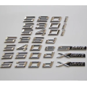 Emblemas cromados para BMW XDrive 520i 525i 530i 640i 550i 520d 525d 530d 540d 550d - Imagen 1 de 10