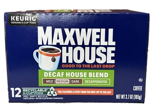 Maxwell House Coffee House Blend Decaffeinated K Cups 12 ct - Picture 1 of 1