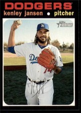 2020 Topps Heritage Base #36 Kenley Jansen - Los Angeles Dodgers