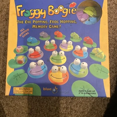 Froggy Boogie All Wooden Frog Pond Hopping Memory Board Game - No Instructions - Image 1 of 3