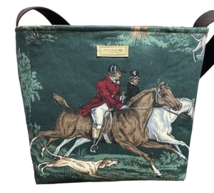 Fox Hunting HORSE Purse Equestrian PURSE SHOULDER BAG HANDMADE - Picture 1 of 6