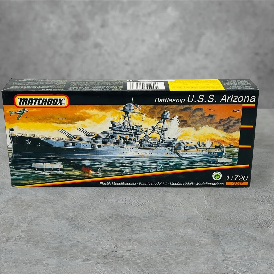 Battleship USS Arizona Ww2 Matchbox 40167 Model Germany Skill 3