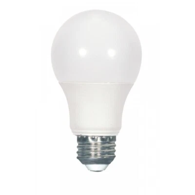 Satco S9113 - 6.4 Watt A19  Frosted LED Light bulbs  - 5000K (6 Pack) - Image 1 of 2