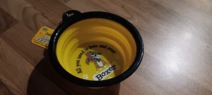 WAGS & WHISKERS BOXER DOG COLLAPSIBLE TRAVEL BOWL & KEYRING - BNWT - Picture 1 of 4