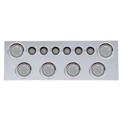 Panel central trasero con luces de 4" y luces y viseras de 2" - LED rojo/lente transparente Foto 1 de 4