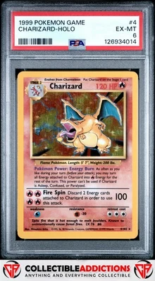 1999 Pokemon Game #4 Charizard PSA 6 - Image 1 of 2