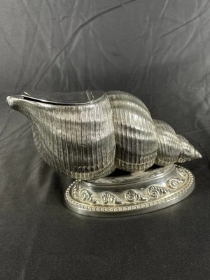 Antiguo Elegante Calentador de Cuchara James Dixon & Sons Sheffield Chapado en Forma de Concha Foto 1 de 4