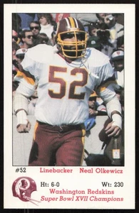 1983 Washington Redskins Police #6 Neal Olkewicz Washington Redskins - Picture 1 of 2