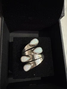 Navajo Indianer Ring Opal mit Sterling Silber Unikat wunderschön Größe 7 - Bild 1 von 11