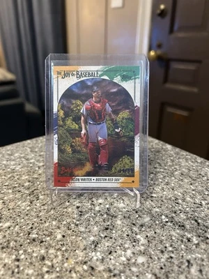 2023 Topps x Bob Ross the Joy of Baseball Jason Varitek #55 Paint Splatter /99 - Image 1 of 2