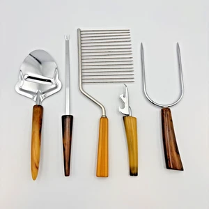 LOTE DE 5 UTENSILIOS DE COCINA/BAR MANGO BAQUELITA MCM VINTAGE EXCELENTE ESTADO - Imagen 1 de 10