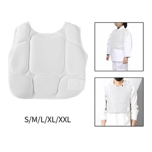 Karate Chest Protector Rib Protector Armour Easy to Wear Belly Protection Pad - Picture 1 of 34