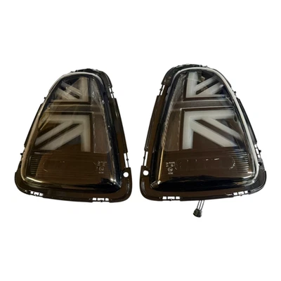 Fits MINI LED Tail Light Cooper Hatch R56 R57 R58 R59 Union Jack 07-13 Smoked - Image 1 of 4