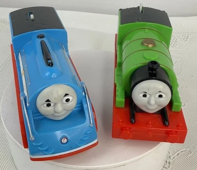 Thomas & Friends TrackMaster Mattel Thomas #1 & Percy #6 Motorized Lot Tested - Image 1 of 4