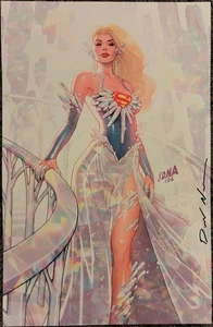 2025 SDCC DAVID NAKAYAMA ADN SUPERGIRL DC COMICS IMPRESIÓN ARTÍSTICA PÓSTER FIRMADO - Imagen 1 de 1