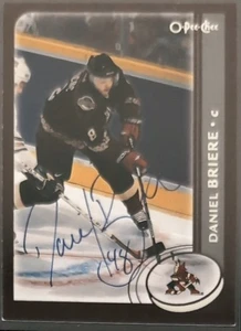 2002-03 O-PEE-CHEE DANIEL BRIERE #36 PHOENIX COYOTES AUTOGRAPH - Picture 1 of 2