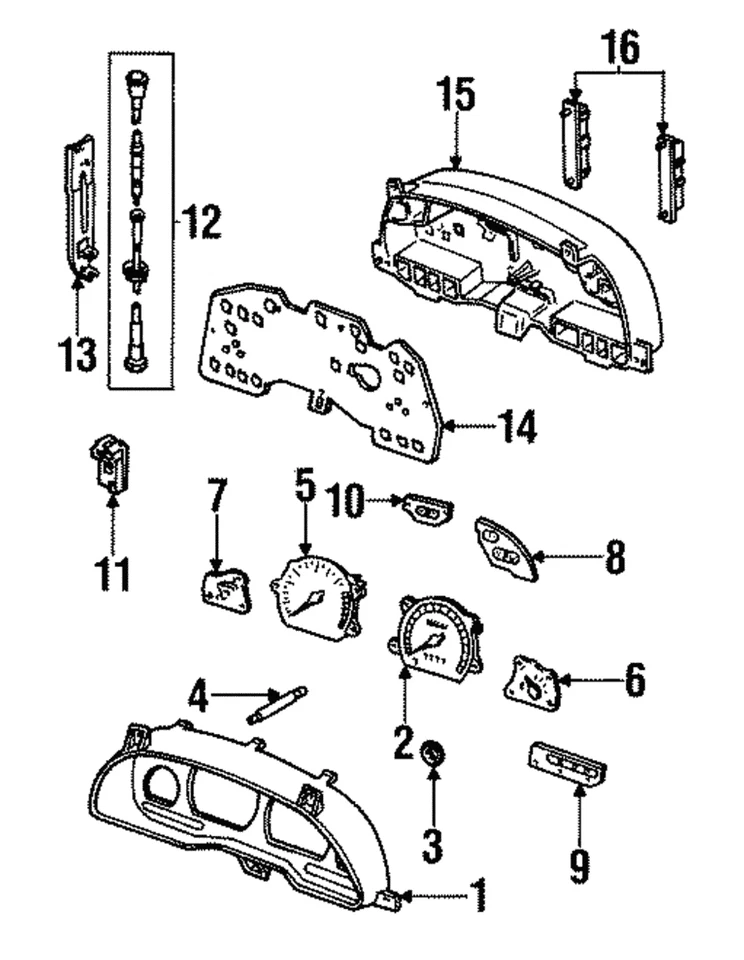 Medidor de combustível Ford genuíno F8RZ-9305-AA - Imagem 1 de 1