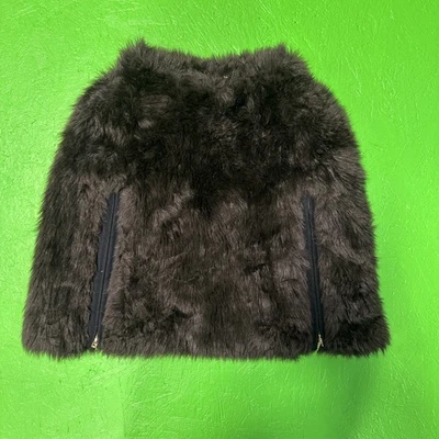 Abrigo Chaqueta Juicy Couture Anna Cape Mujer Pequeña Piel Sintética Nuevo con Etiquetas Lujo Foto 1 de 4