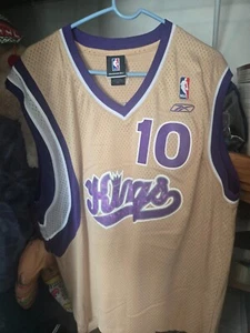 Reebock Mike Bibby Gold color Kings Jersey Large - Picture 1 of 2