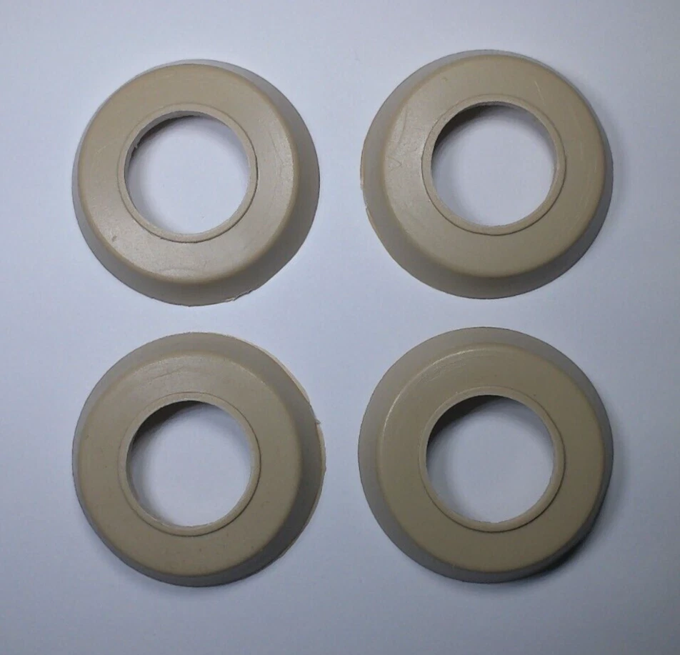 JUEGO DE 4 AMORTIGUADORES DE MANIVELA DE VENTANA GRIS VOLKSWAGEN T1 BUG BEETLE GHIA T3 1958-67 Foto 1 de 2