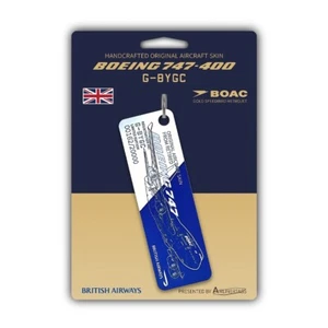 Airlinetags British Airways Boeing 747 G-BYGC dwukolorowe - Zdjęcie 1 z 1
