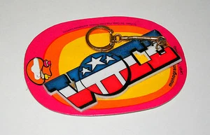 Seltener Schlüsselanhänger 1970er Demokratische Repulikanische Partei Abstimmung Mod Kunststoff neu neu aus altem Lagerbestand Monogramm - Bild 1 von 2