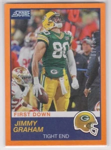 2019 Score Jimmy Graham Football Orange Parallel Football Card # 09/10 - PACKERS - Picture 1 of 2