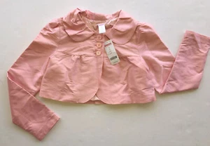 NWT Gymboree Ice Cream Social Girls Size 12 Pink Silk Crop Jacket - Picture 1 of 1