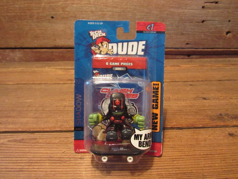 XConcepts Tech Deck Dude SHADOW #120 Figure C1 Clash Crew - NEW! - Image 1 of 2