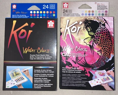 2 Sakura Koi акварели карман поле эскизы коробки (24 цвета) - Изображение 1 из 4
