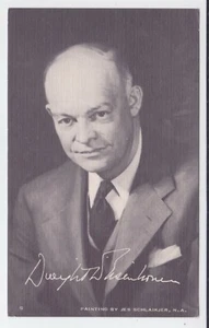 EISENHOWER POLITICAL ELECTION PC W/ REPUBLICAN CENTENNIAL LABELS ON BACK - Picture 1 of 2