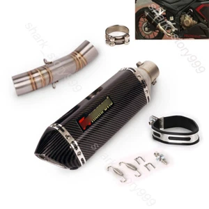 For Honda CBR500R CB500F/X 2017-2022 Exhaust System Muffler Tip With DB Killer - Picture 1 of 12