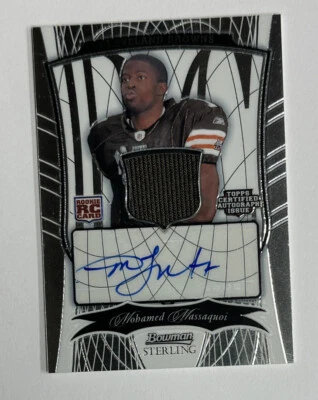 2009 Bowman Sterling Mohamed Massaquoi Rookie Auto Relic 185/200 - Image 1 of 4