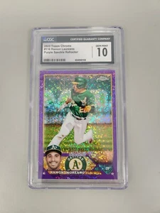 2023 Topps Chrome #116 Ramon Laureano Purple Speckle Refractor CGC 10 GEM MINT - Picture 1 of 3