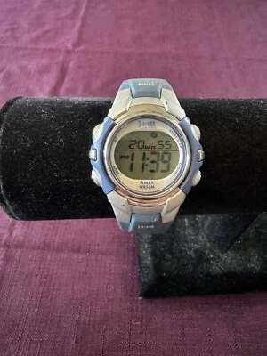 Timex 1440 Sports 143-T5J131 Indiglo Blue Digital Water Resist Watch New Battery - Image 1 of 4