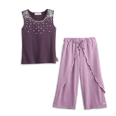 Nuevo en Paquete ~ Pijama para Niñas Isabelle's American Girl ~ Pijama Talla S (7-8) Baile Púrpura Foto 1 de 4