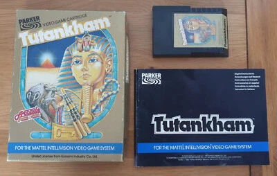 Mattel Intellivision TUTANKHAM Parker Brothers  Video Game (Rare) - Image 1 of 4