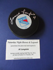Ronde de hockey dédicacée AL Junior Langlois #4 des Rangers de New York *