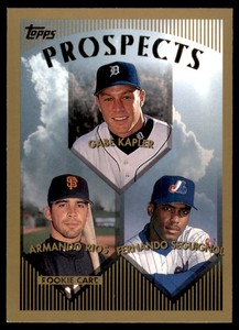 1999 Topps Gabe Kapler/Armando Rios/Fernando Seguignol Detroit Tigers/San