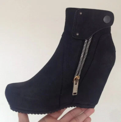 Botas al tobillo con cuña Rick Owens - talla 36,5 (Reino Unido 4) *leer descripción* Foto 1 de 4