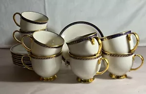 8 Lenox Hamilton Cups And Saucers - Picture 1 of 2
