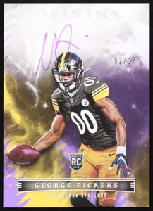 George Pickens 2022 Panini Origins Rookie Autographs Purple #18 #02/17 RC - Bild 1 von 2