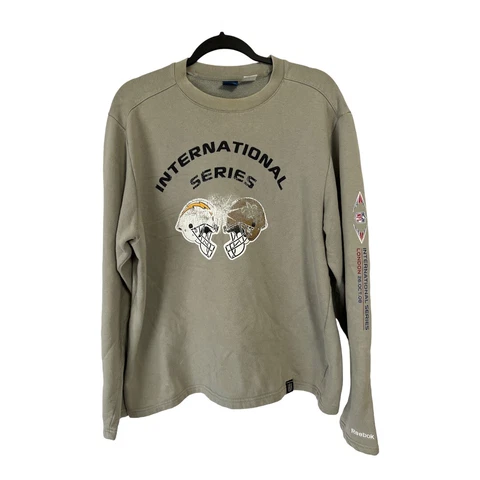 NFL Chargers Saints International Reebok Long Sleeves Pullover Sweater Size L Cover