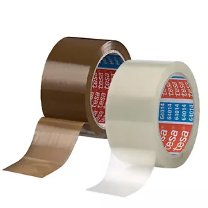 tesa 64014 Klebeband PP 66m x 50 mm braun transparent Packband Paketband - Bild 1 von 3