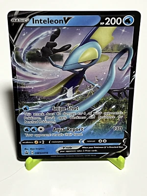 Pokemon Inteleon V SWSH016 SWSH: Sword & Shield Promo Cards Rare NM Condition - Image 1 of 2